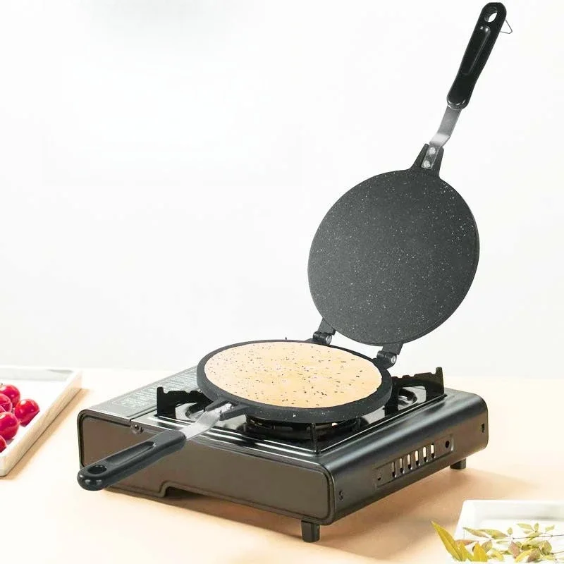 Máquina para hacer rollos de huevos planos antiadherentes, molde para pasteles de cubo dulce crujiente, molde para galletas y galletas de gambas, cocina de Gas de doble cara