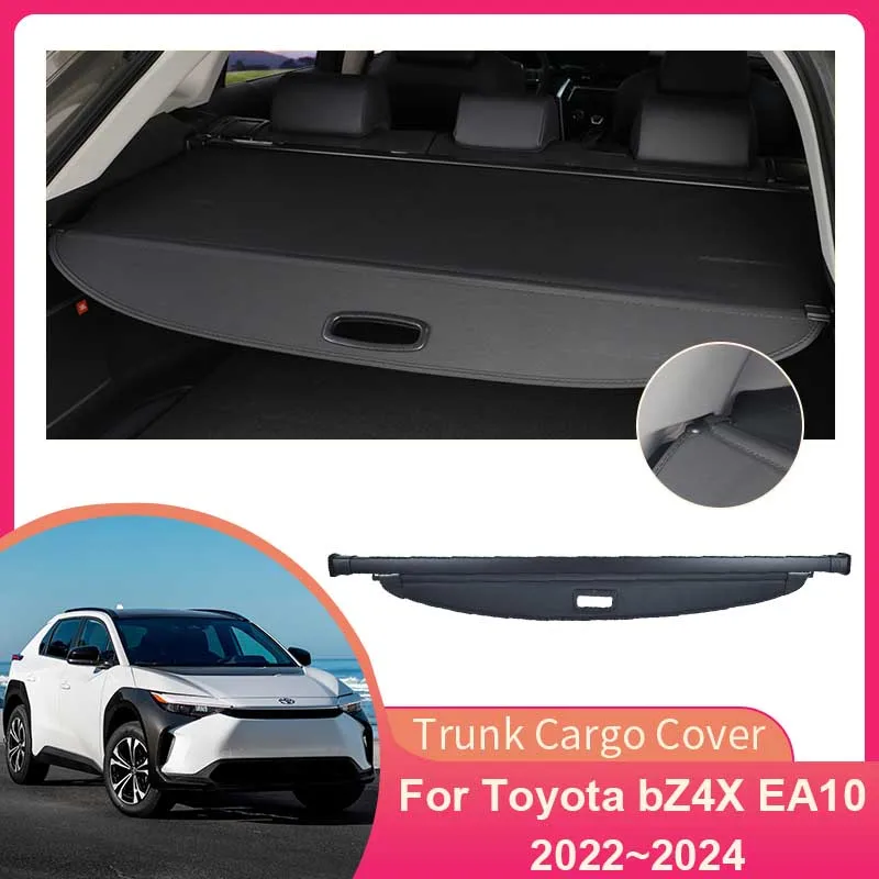 Rear Trunk Cargo Cover for Toyota bZ4X EA10 Subaru Solterra 2022 2023 2024 Blind Partition Board Shield Shade Curtain Accessorie