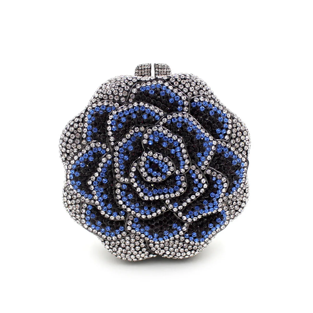 حقيبة عشاء كريستالية معدنية فارغة من حجر الراين حقيبة ماسية حقيبة يد نسائية #3