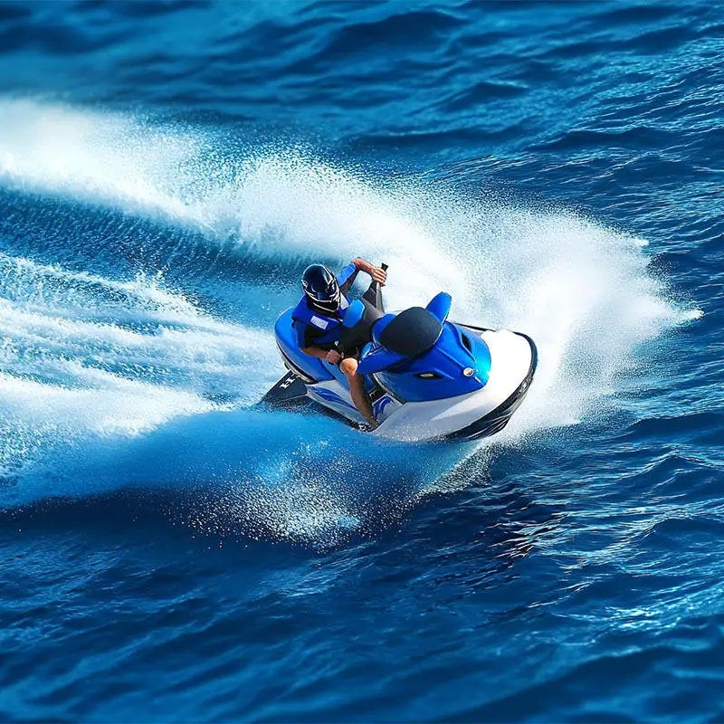 Hochgeschwindigkeits-Jet-Ski Schlauchboot mit 4-Takt-Rennmotor, Elektrischer Sport-Sitzer, Persönliches Ozean-Motorboot aus Fiberglas