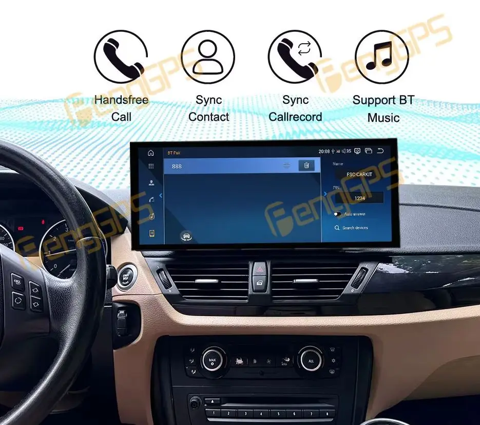 

Wireless Carplay Android 13 15.8 Inch HD Screen For BMW X1 2009-2016 Qualcomm 680 GPS Navigation Radio Multimedia Player
