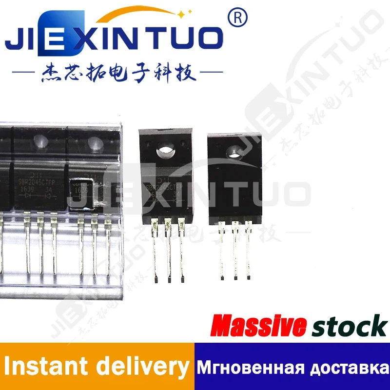 SBR2045CTFP DIODE ARRAY SBR 45V 10A ITO220AB Diode Array 1 Pair Common Cathode 45 V 10A Through Hole  Full Pack, Isolated Tab