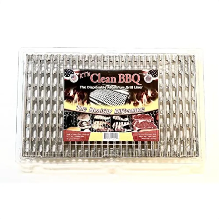 

Aluminum Grill Liner. Set of 12 Sheets of Grill Topper