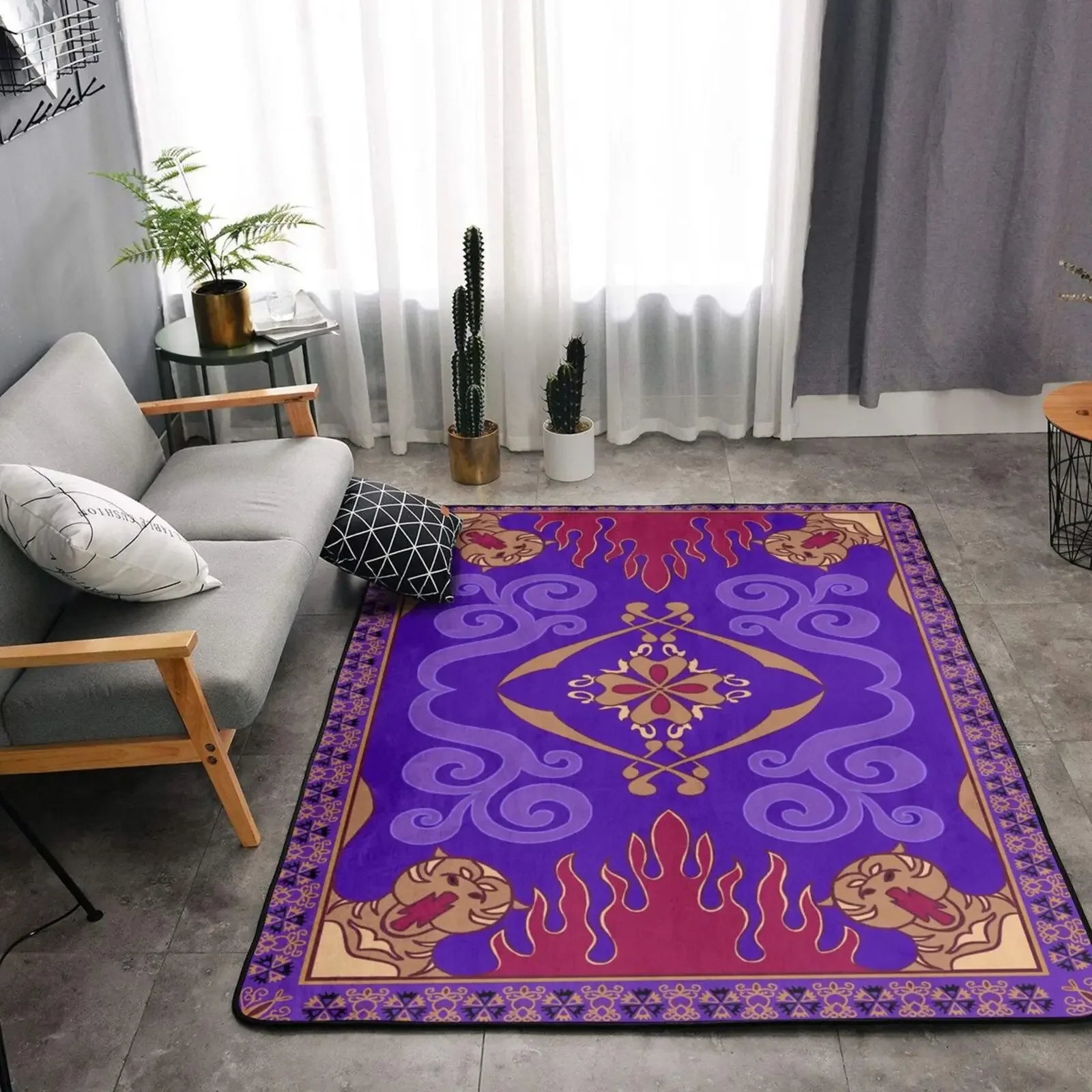 Tapis Aladdin pour salon, décoration de la maison, table de canapé, tapis de grande surface, non ald, chambre à coucher, portes d\'entrée, cuisine,