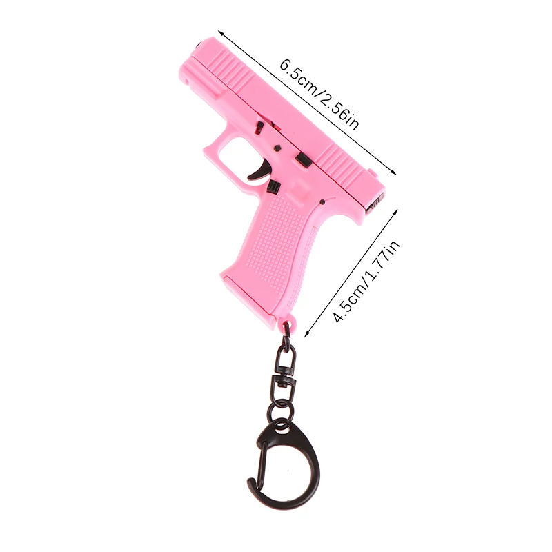 CS Revolver Model Keychain For Men Vintage Counter Strike Pistol Metal Pendant Key Ring Male Boys Fans Bag Car