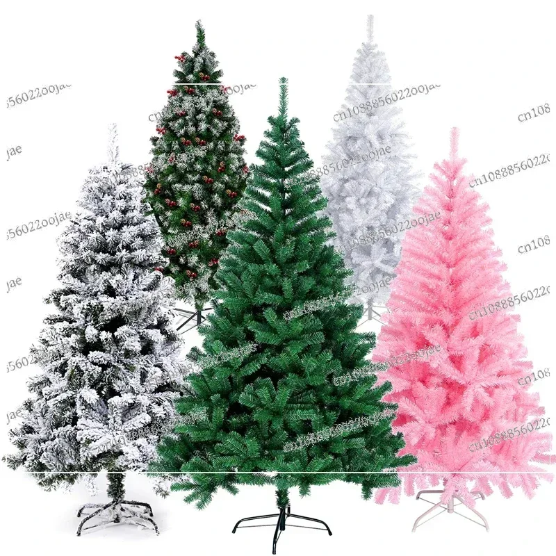 4/5/6ft Artificial Christmas Pine Tree Xmas Tree Holiday New Year Decoration with Sturdy Metal Stand White Pink Crismas Tree