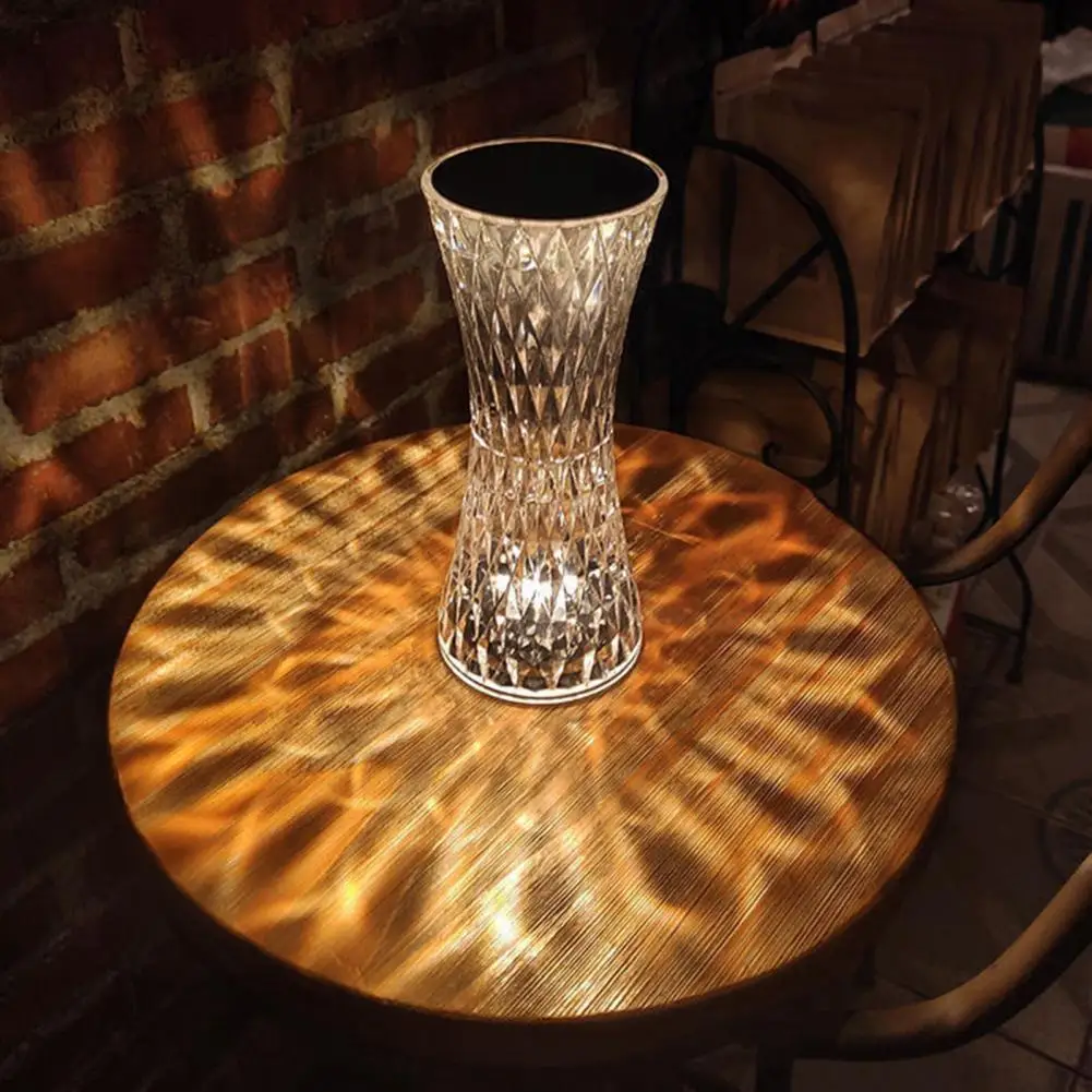 Night Light Bedside Nightstand Lamp Dimmable Rgb Bedside Lamp with Remote Control Glass Shade Multiple Colors for Bedroom