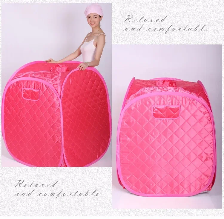 1 Person Portable Steam Sauna Tent Indoor Home Spa Sauna with Steamer Foldable Design for Relaxation and Body Care
