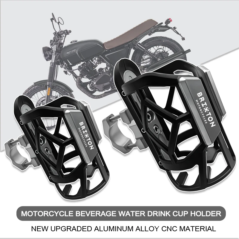 

For BRIXTON Cromwell 125 1200 BX 125R BX150 250 Universal CNC Functional Kettle Rack Coffee Drink Bottle Water Cup Holder