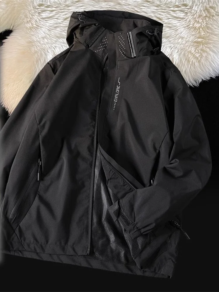 

Bla Samurai водонепроницаемая ветрозащитная куртка для альпинизма, мужская винтажная американская куртка, молодежное трендовое осеннее длинное све