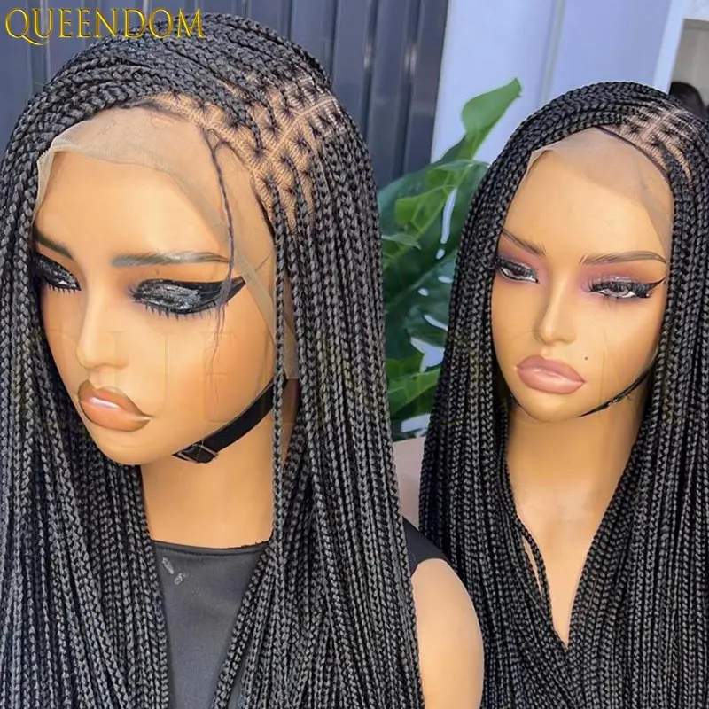 

36-дюймовый бордовый синтетический длинный плетеный парик, полный кружевной прямой без узлов, медовый блондин с волосами ребенка для женщин