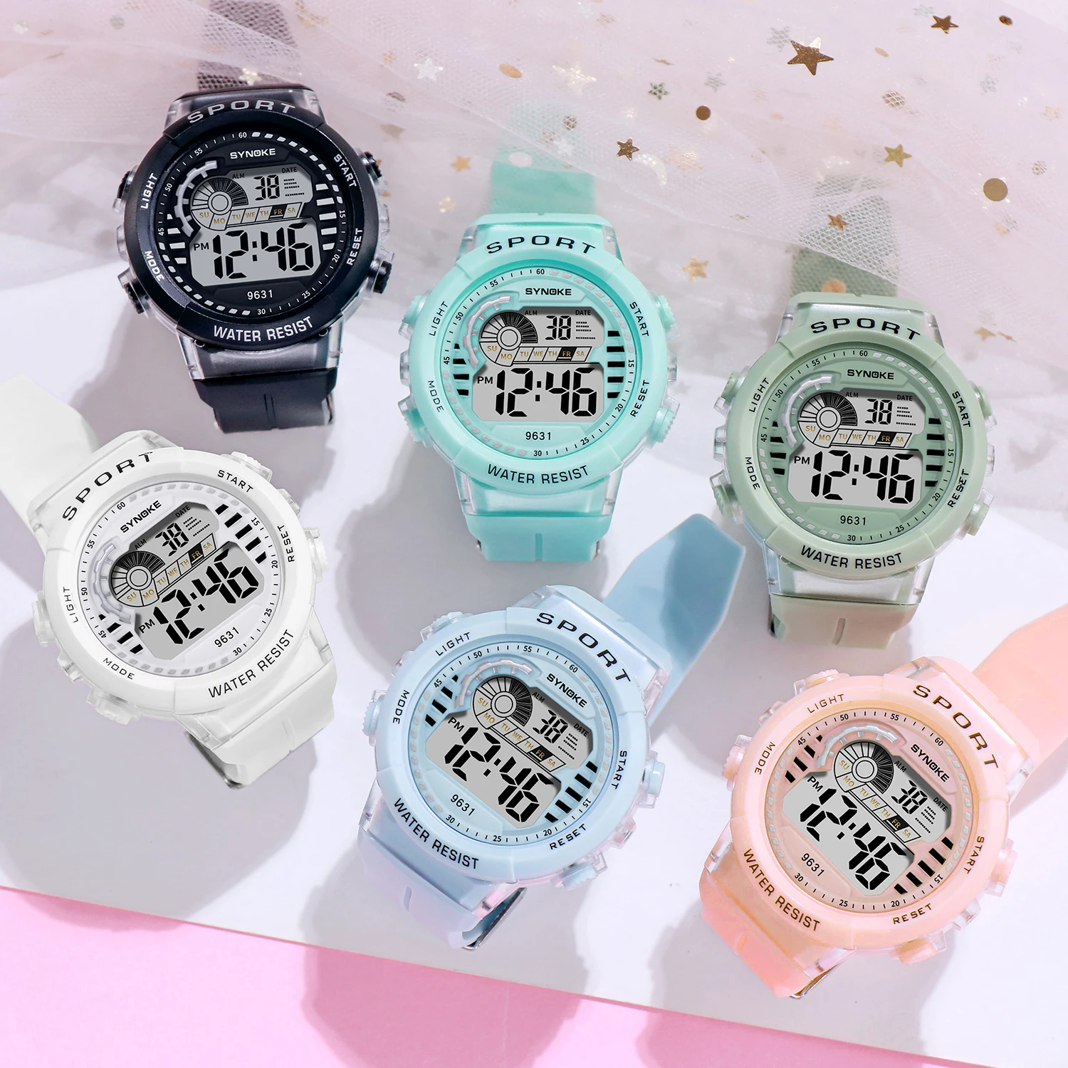 Relojes deportivos impermeables para niños, reloj electrónico para estudiantes, reloj de pulsera multifunción luminoso, regalos para niñas y niños