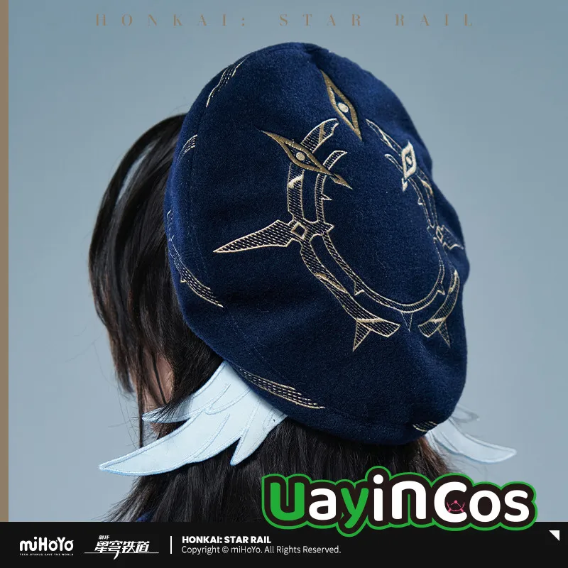 

Беретная шляпа Официальный товар Honkai Star Rail Sunday Беретная шляпа Классическая шляпа для девочек и женщин Теплая кепка Косплей Аниме Игра Детские игрушки Подарки