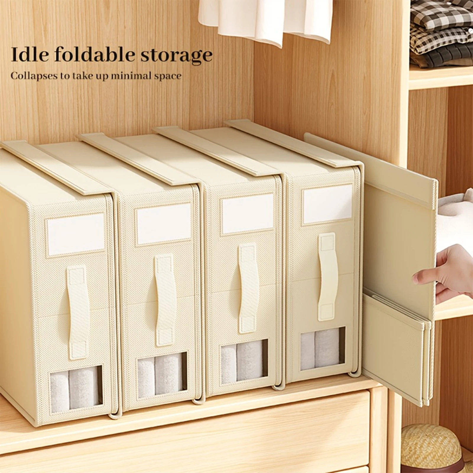 38x32cm Large Storage Box Non Woven Storage Box For Seasonal Clothing Bed Sheets Duvet Covers Household Dustproof Organizer Box