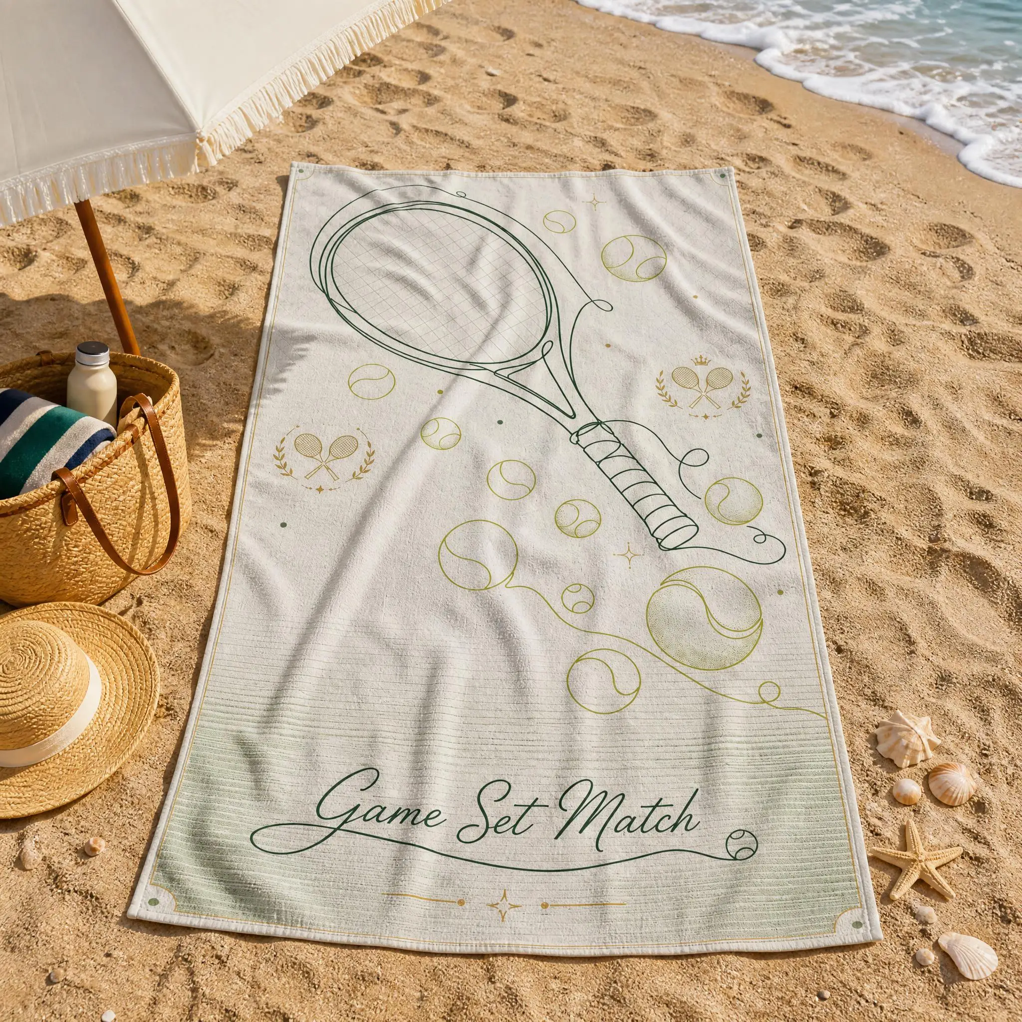 Travel Accessories Present - Fashion Printed Pool Towel, Lightweight Absorbent