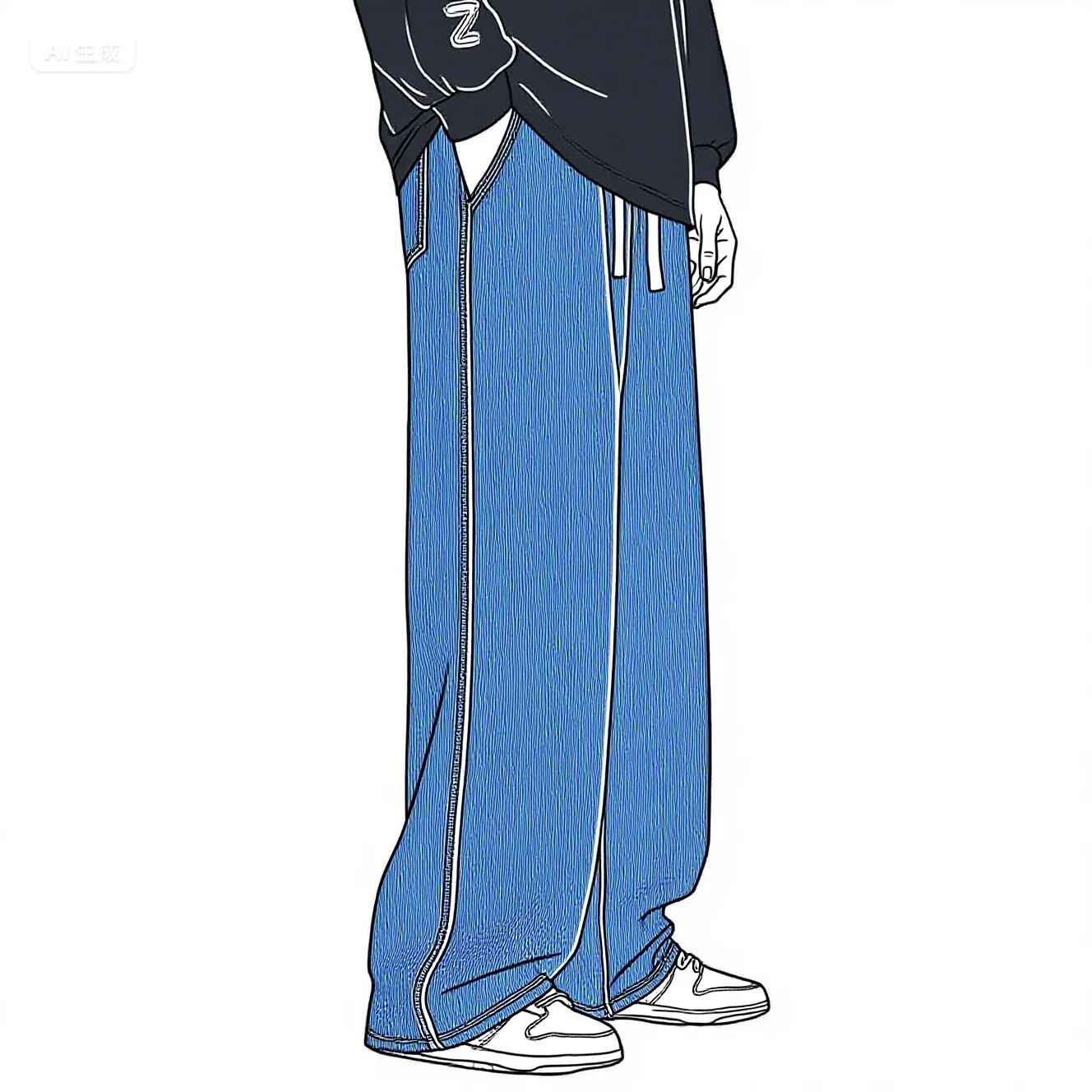 

2025 однотонные мужские повседневные длинные джинсы, классические мужские четырехсезонные прямые джинсовые широкие брюки, светло-синие, серые, черные 3XL