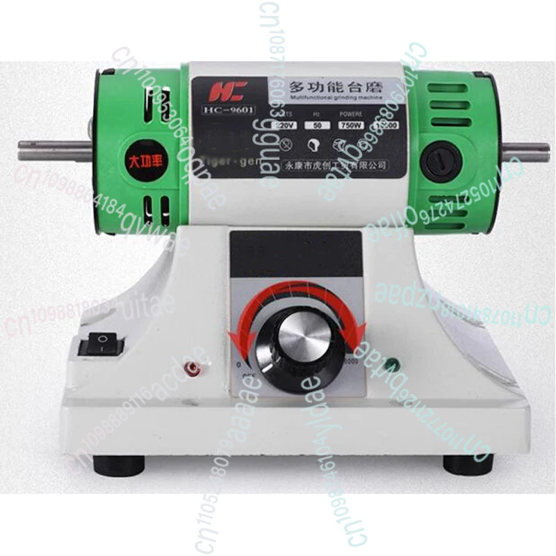 

220 В ювелирная шлифовальная машина для камня, настольная электрическая полировальная машина, настольный токарный полировщик, регулируемая скорость 0-10000 об/мин, 750 Вт