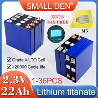 1-36PCS New 2.3V 22Ah Lithium titanate LTO battery 25C High power 20000 cycles DIY 12v 24v E-boat RV Solar Speaker Car starter