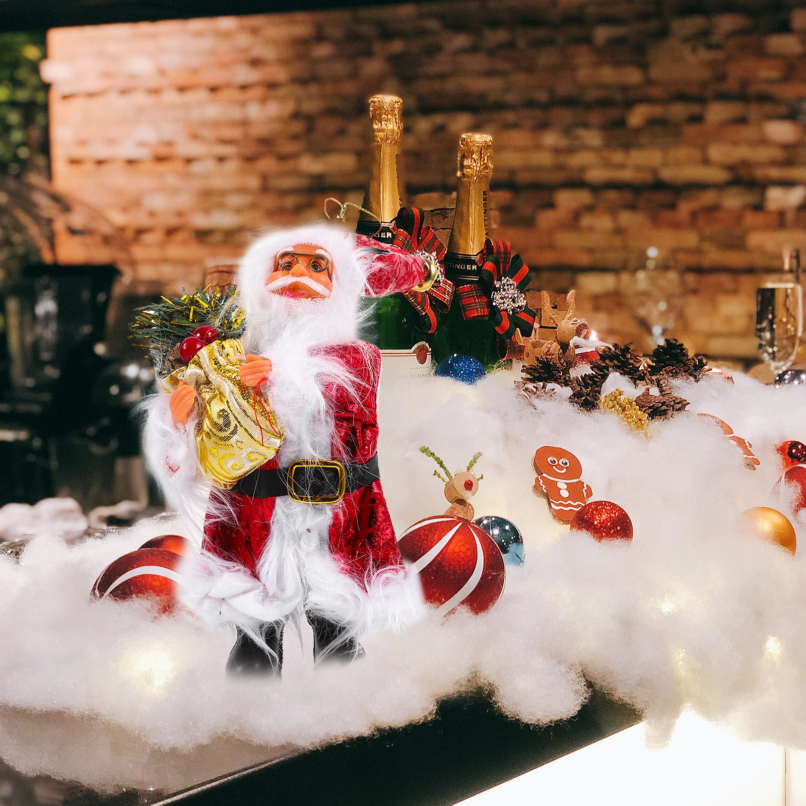 

Electric Musical Santa Claus Singing Dancing Toy Christmas Gifts Home Decor Holiday Season Present Stuffed Animals