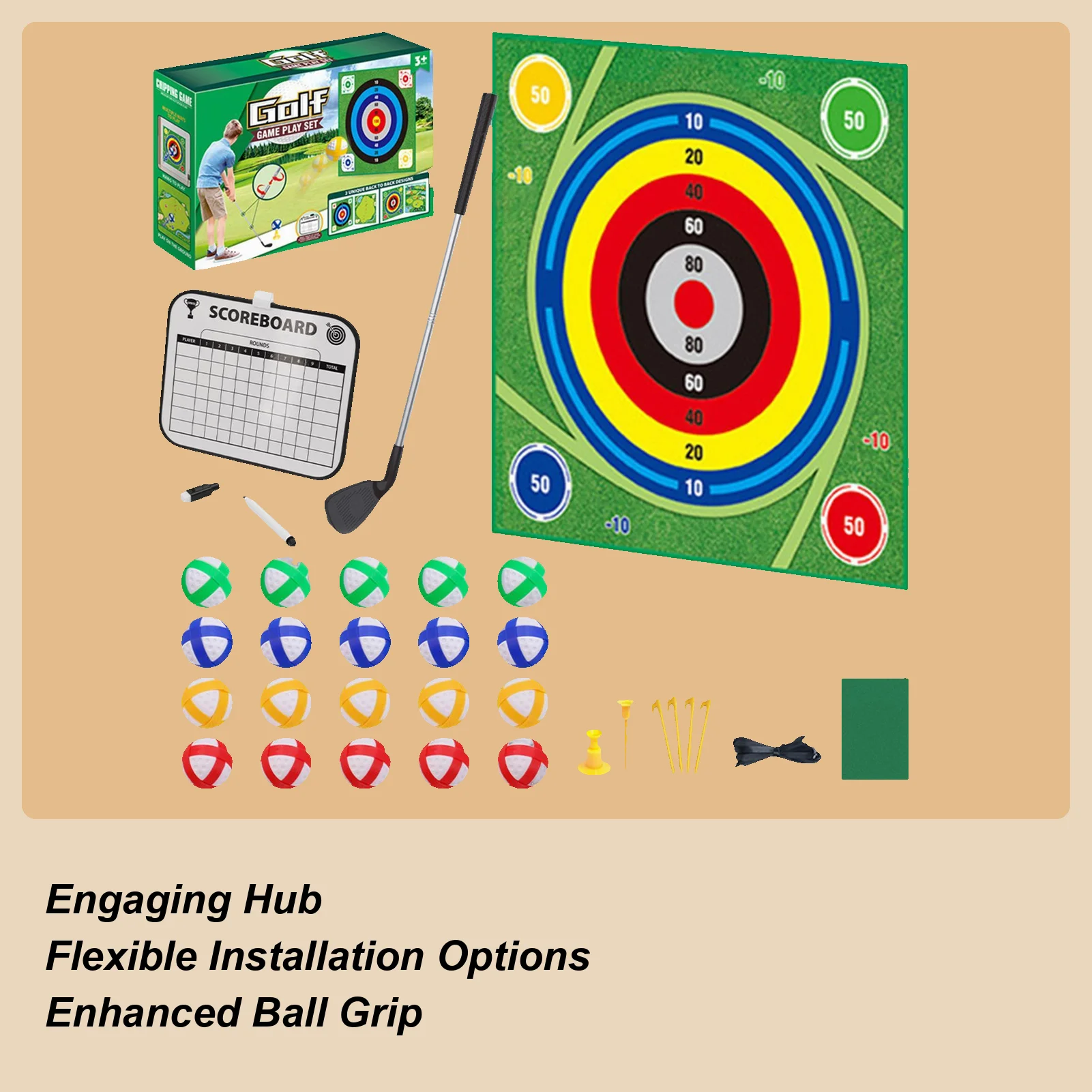 kids-sticky-golf-chipping-game-complete-set-with-mat-20-balls-encourages-outdoor-home-practice-for-safe-play-family-fun