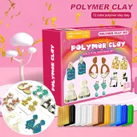 Polymer Clay Fimo DIY Soft Clay Set Molding Craft Oven Bake Clay Blocks Montessori Early Education Toy For Kids Christmas Set