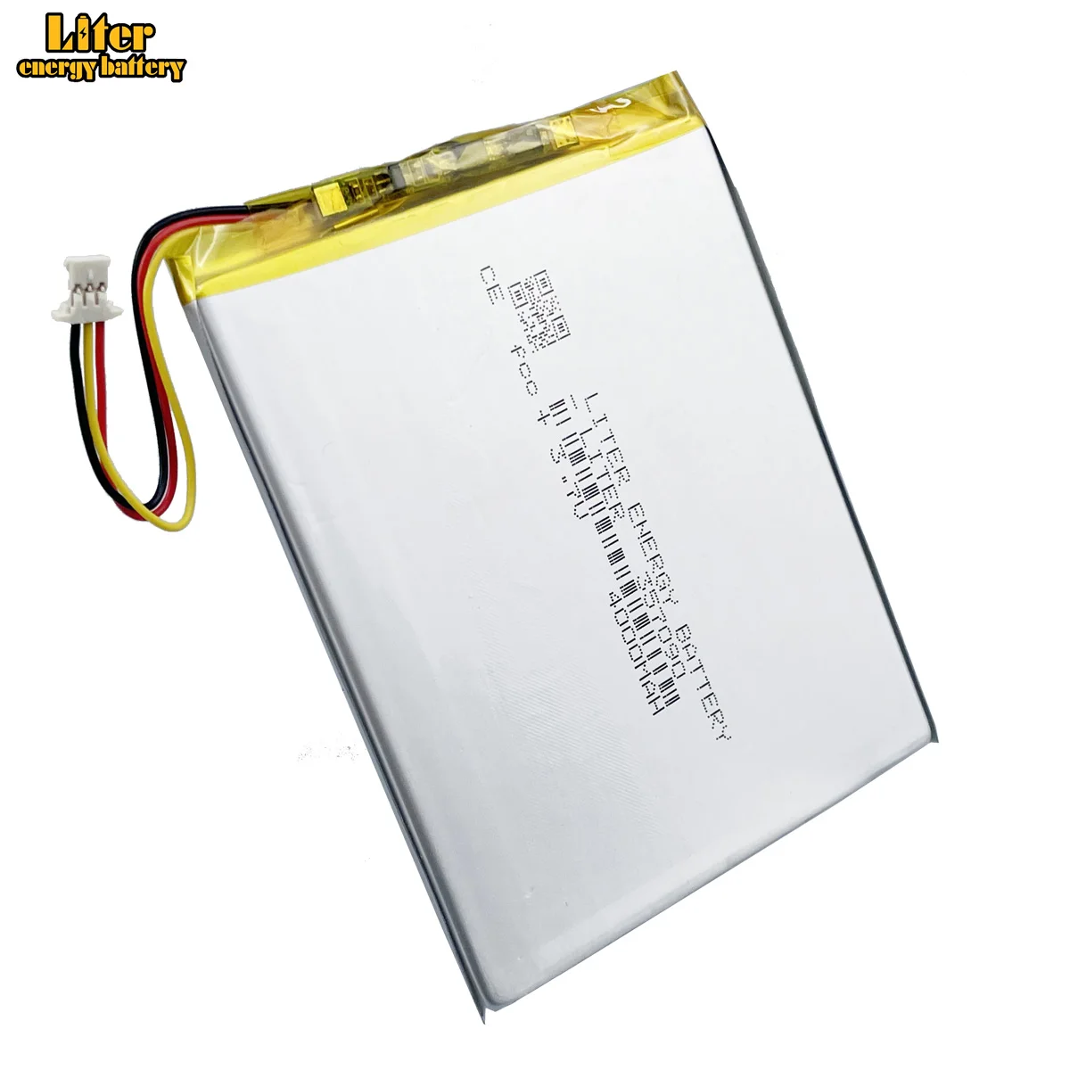 3-wire Connector 357090 3.7V 4000mAh Rechargeable Lithium Polymer Lipo Li-ion Battery For Tablet PC E-book Medical Equipment