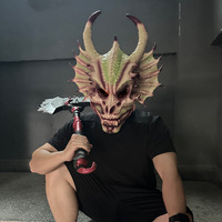 Monster Dragon Mask Full Head Animal Masks Scary Halloween Party Masquerade Carnival Costume Prop Horror Cosplay Accessories