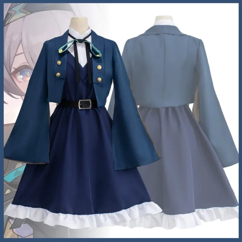 

Game Honkai：Star Rail Midsummer Firefly Cosplay Costume Skin Covenant Dress Cloak Uniform Wig Woman Cute Christmas Suits;3'v,6.h