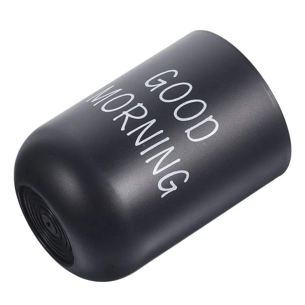 

Bathroom Tumbler Plastic Toothbrush Holder Unbreakable Cup Black Minimalist Design Rinse Mouthwash Cup Makeup Brush Storage