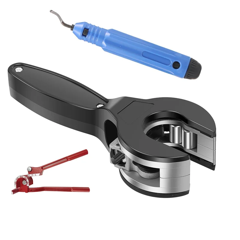 

НОВЫЙ-резак для тріскачки труб, резак для медных труб, резак для труб из ПВХ, полипропилена и пластиковые шланги, резак для труб с храповым механизмом (5/16 дюйма до 1-1/