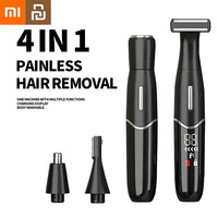 Xiaomi Youpin Electric Hair Remover Rechargeable Lady Shaver Nose Hair Trimmer Eyebrow Shaper Leg Armpit Bikini Trimmer Epilator