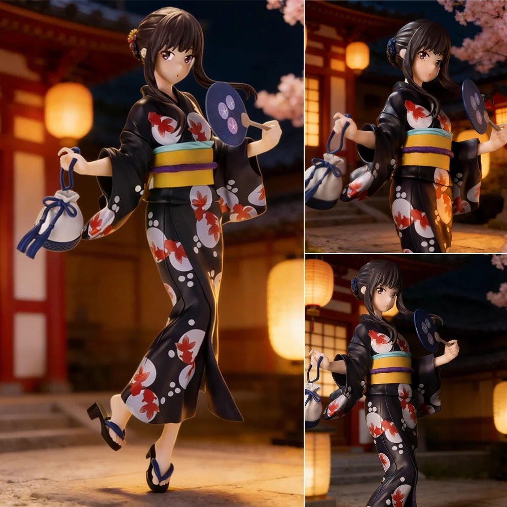 

1pc Black Yukata Girl Figure - Ambiance Desktop Decoration Collectible Figurine, Essential Gift for Festivals and Birthdays.