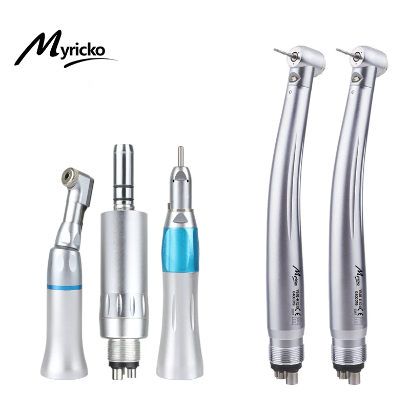 Dentistry Teaching Model Products Kits With 2 Pcs Dental LED High Speed Handpiece And External Contra Angle Sets Dentsit Tips