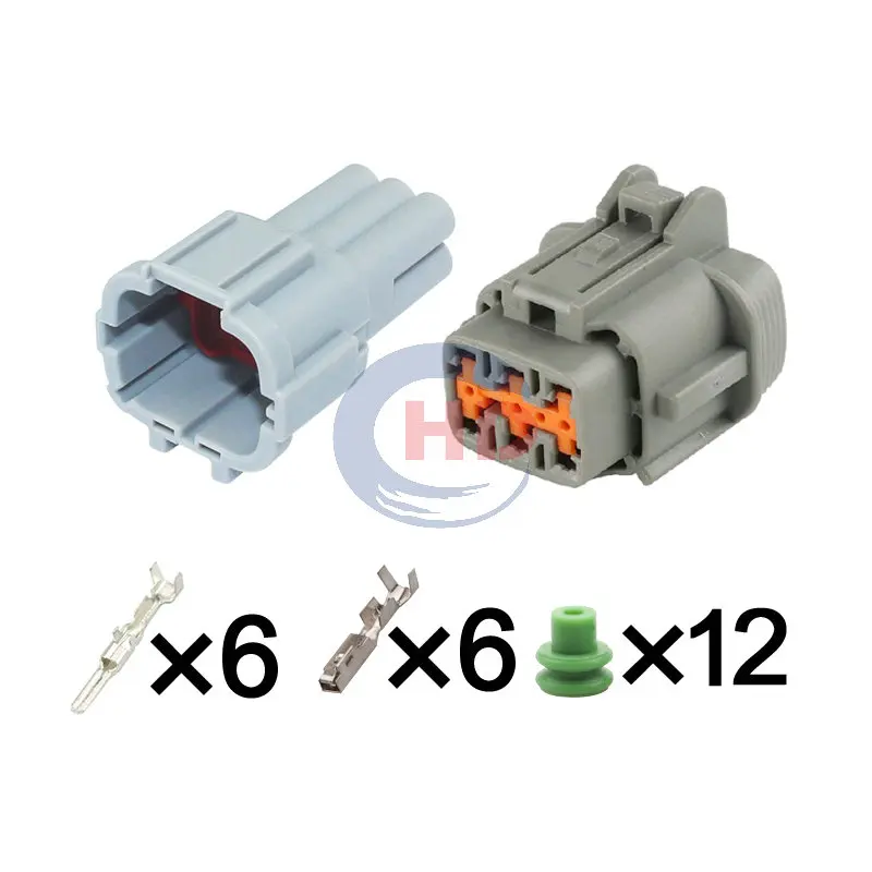 

1-20 sets 6 Pin Headlight Taillight DRL Fog Light Connector Plug PB291-06127 PB296-06120