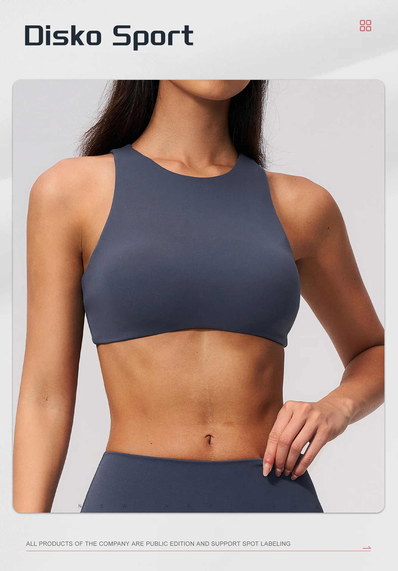 Damen Sport-BH mit Rückenausschnitt, Stoßdämpfend, Push-Up, Schnelltrocknend, Einfarbig, für Fitness, Laufen und Yoga – Detail 1