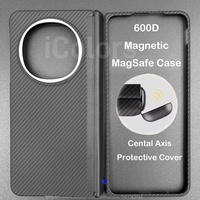 Magnetic Case For OPPO Find N5 Central Axis Magnetic Cover Carbon Fiber Magsafe Case Ultra-thin Aramid Fiber Center Hinge Cover