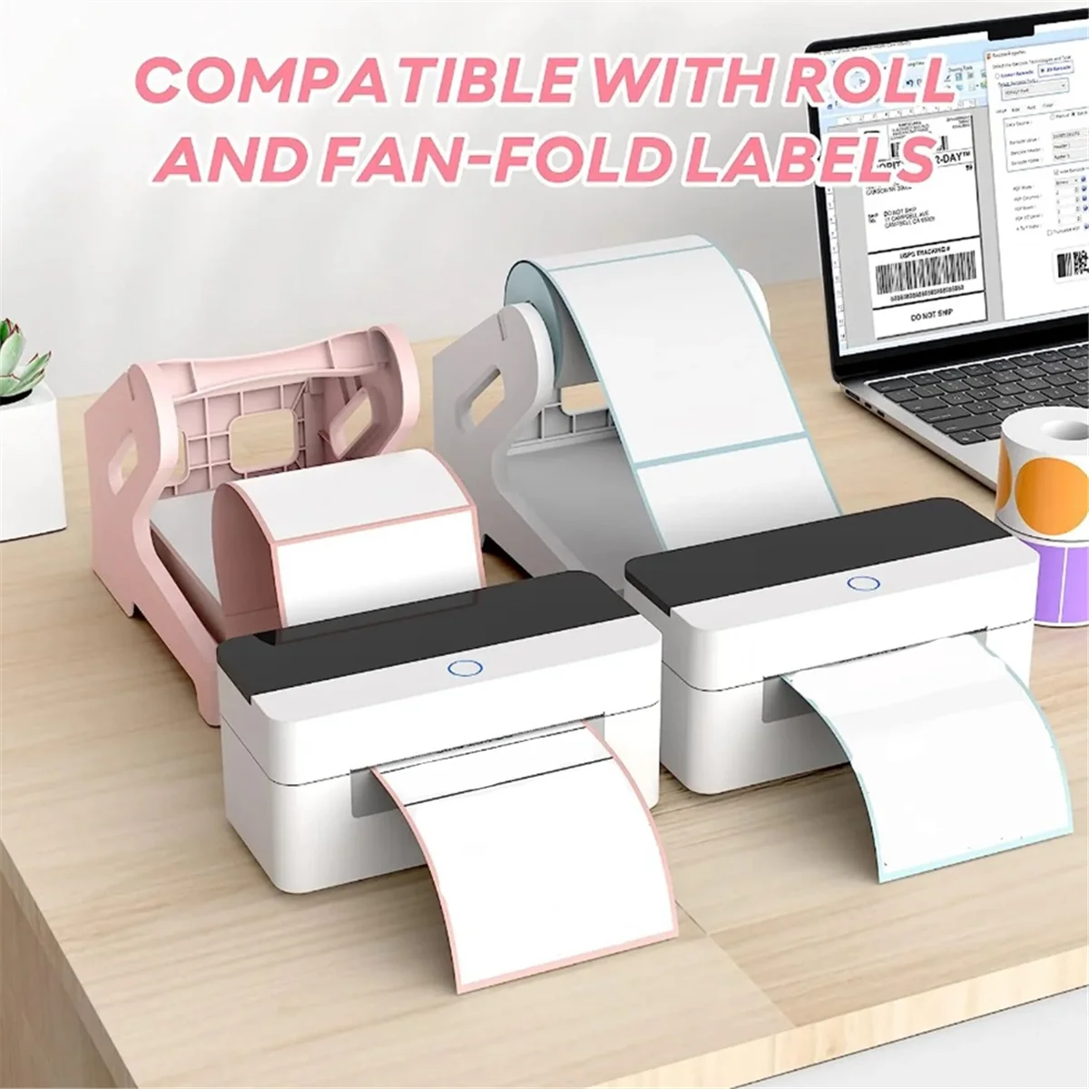

RISE Label Holders Thermal Label Holders for Roll and Folding Shipping Label Holders Desktop Printer Accessories Supplies A