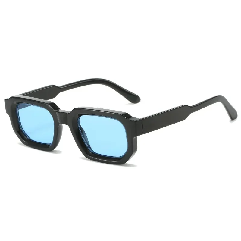 JNPCXI Mode Blau Quadrat Sonnenbrille Für Frauen Männer Retro Luxus Designer Klare Linse Sonnenbrille Shades UV400 Brillen