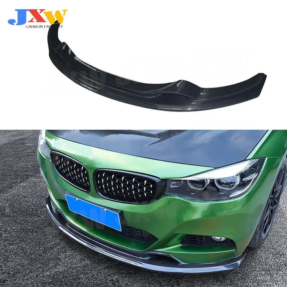 

Carbon Fiber Front Bumper Lip Spoiler Splitters for BMW 3 Series F34 GT M Sport 2014 - 2018 Head Bumper Chin Shovel Guard