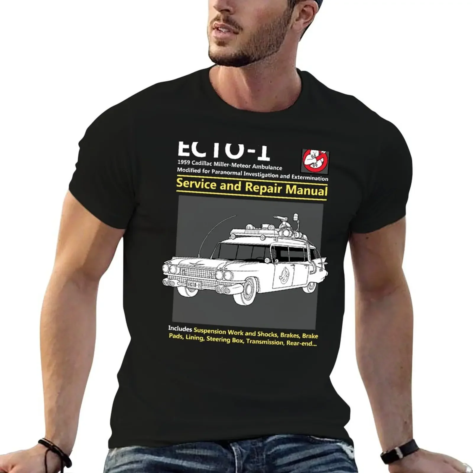 ECTO-1 Service and Repair Manual T-Shirt rapper graphic tees clothes men tshirt