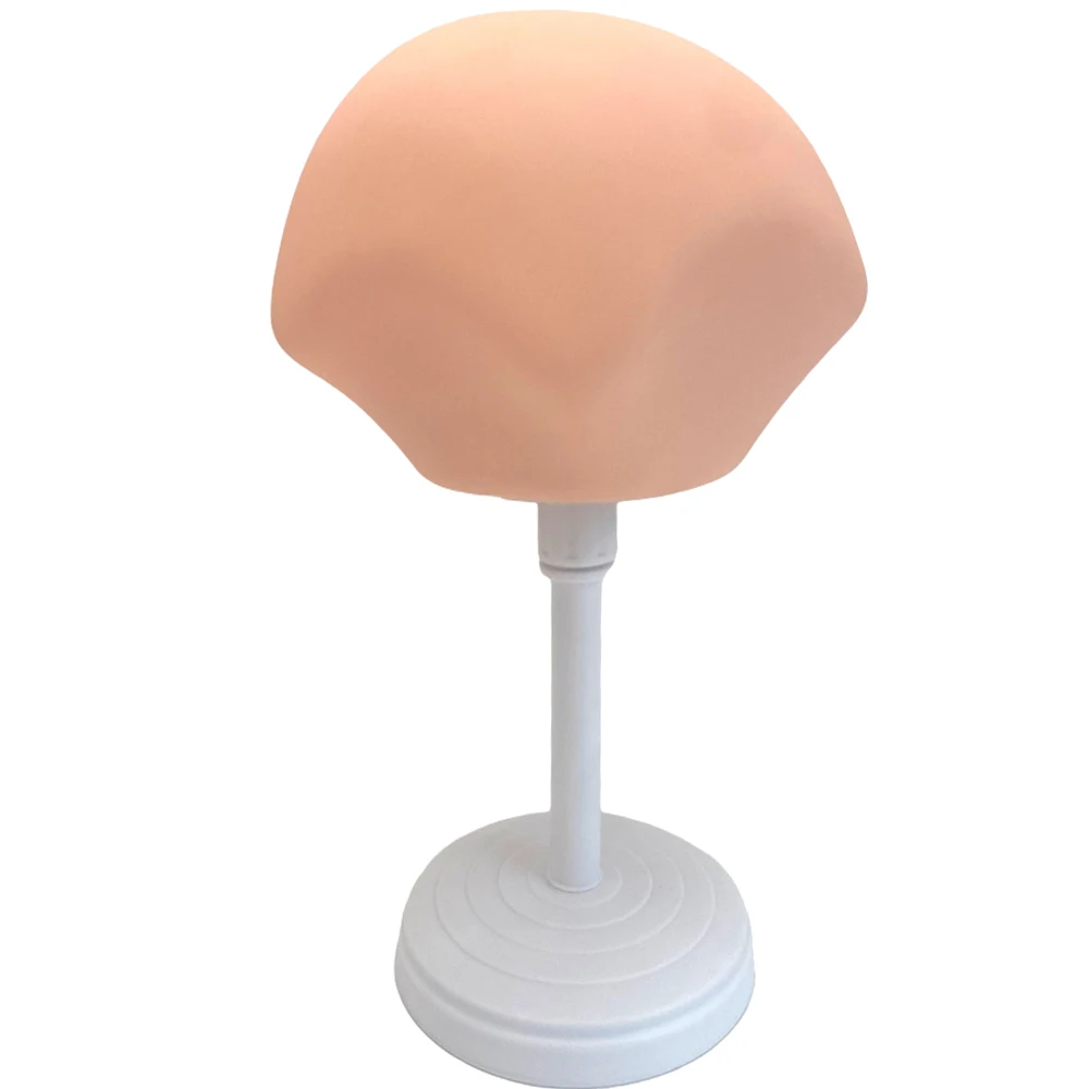 

Hair block Display Support Bangs Silicone Head Mold Stand Skin with Adjustable Stand Male Female Mannequin Head Model Photograph