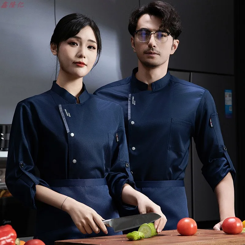 

Hotel Restaurant Chef Jacket Long Sleeve Cake Shop Baker Western Restaurant Steakhouse Waiter Autumn Kitchen Coat