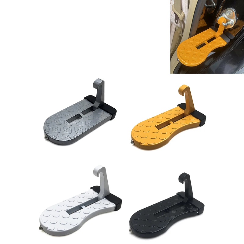 Outdoor Tool Car Roof Rack Step Foldable Car Door Step Multifunction Universal Latch Hook Auxiliary Foot Pedal Aluminium Alloy