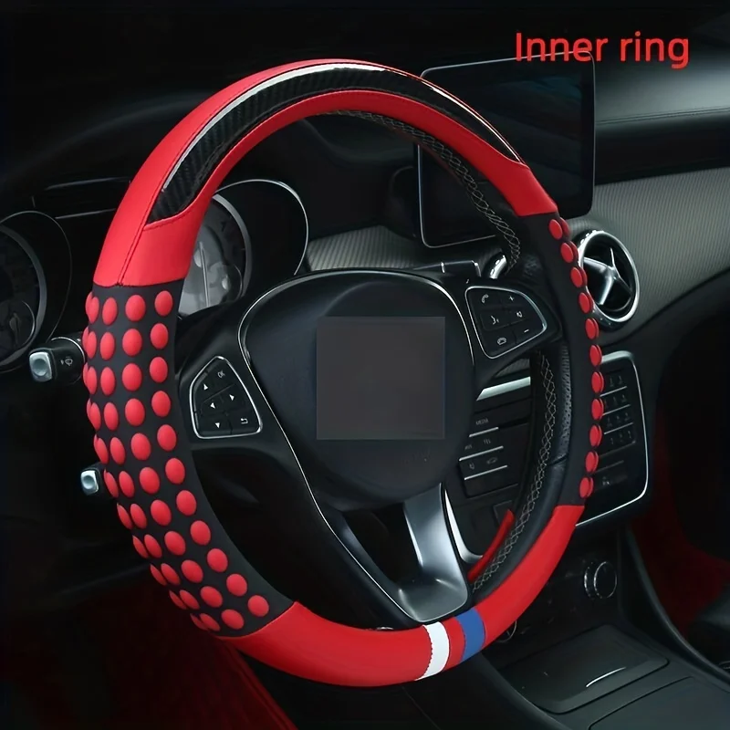 New Car Steering Wheel Cover Universal faux Leather Film Fashion Sports Four Seasons Universal Car Accessories