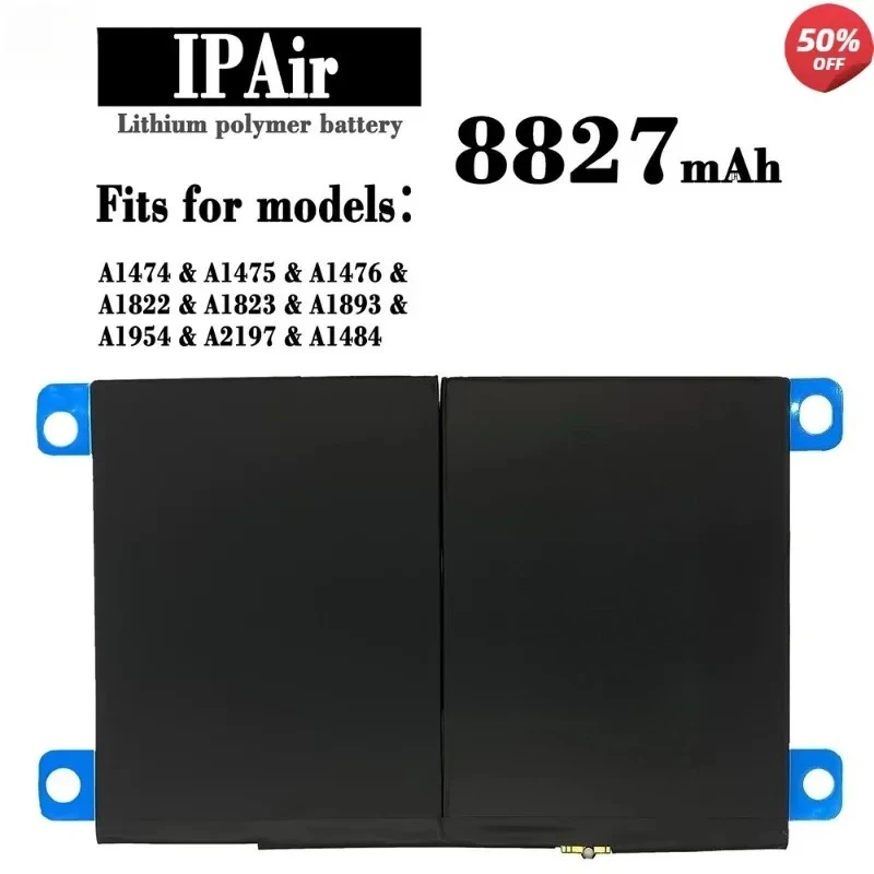 

Battery For Apple Ipad 5 Air A1484 A1474 1475 IPAD6 AIR2 IPAD Pro10.5 Pro10.5(2nd) Pro 10.9 10Air5 Pro 11