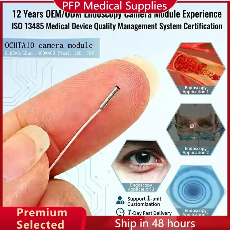 AP08 for OCHTA10 1.0mm Mini Waterproof USB Camera Module 400x400p 30fps CMOS Sensor OEM ODM Medical Industrial