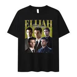 Movie Classic Elijah Mikaelson Graphic T Shirt Men's Vintage Fashion Short Sleeve T-shirts Casual 100% Cotton Oversized T-Shirt