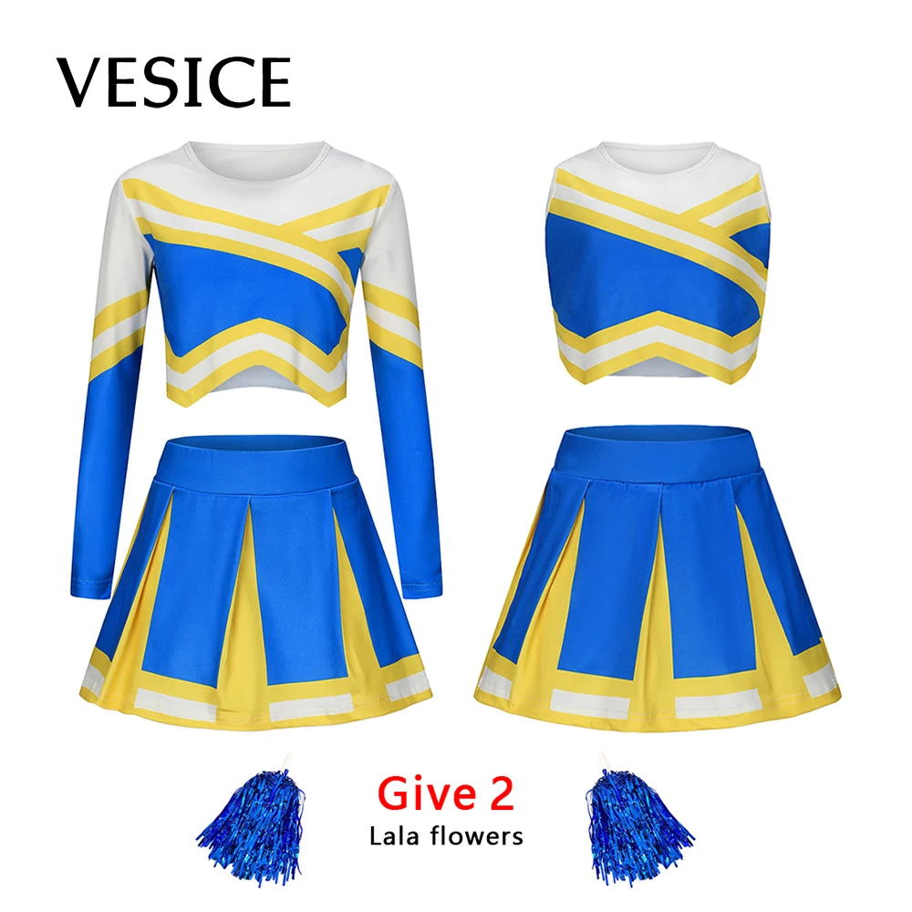 Cheerleading Suit Summer Children's Tank Top Printing Slim Fit Sports Kids Girls Cheerleading Uniform Set Role Playing Suit