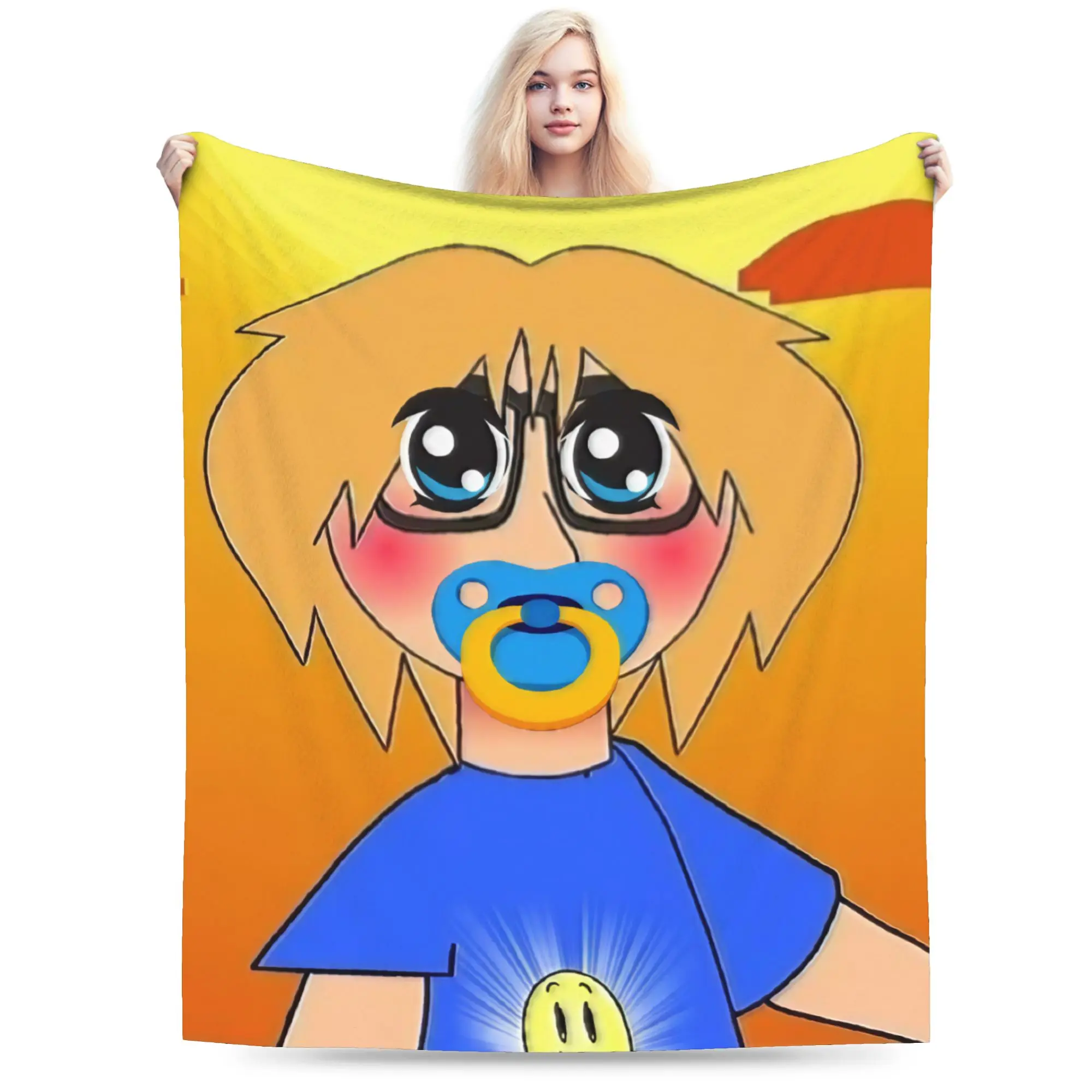 F-Fact A-Attack Adventures Throw Blanket for Couch  Soft Cozy Plush Blanket 50x60 Inches Multi-size Bedspreads for All Seasons