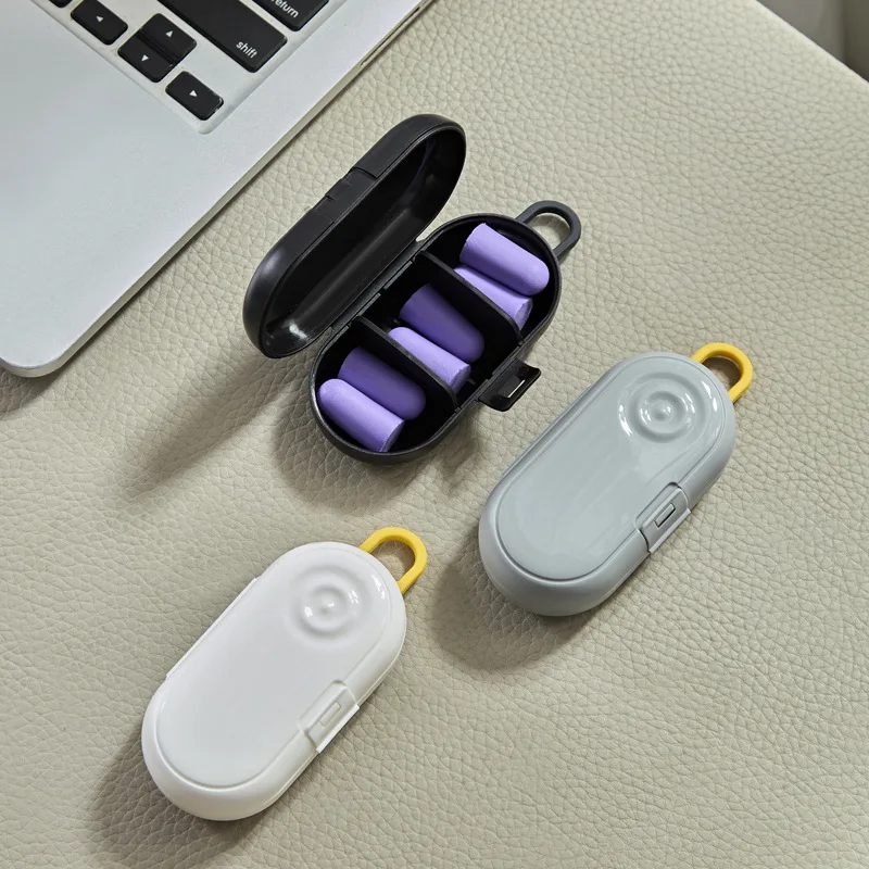 Portable Mini Storage Box Multifunctional Toothpick Dental Floss Swimming Earplugs Storage Box Portable and Organizing Box